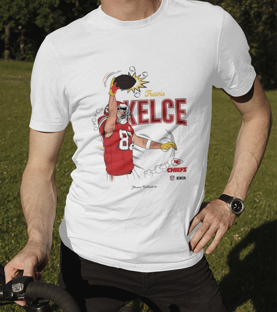 Travis Kelce Number 87 Kansas City Chiefs Football Chiefs 87 Kelce Player Catch T-Shirt