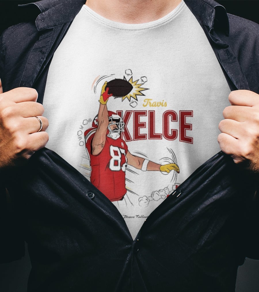 Travis Kelce Number 87 Kansas City Chiefs Football Chiefs 87 Kelce Player Catch T-Shirt