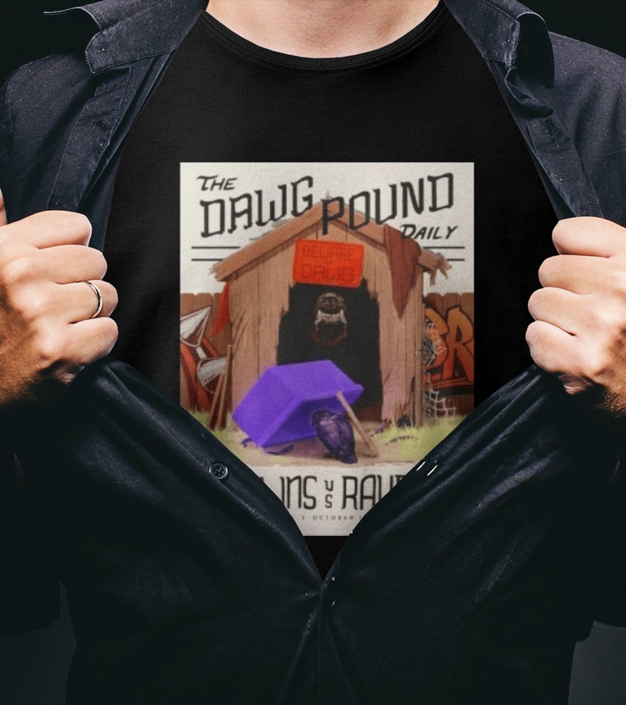 The Dawg Pound Daily Browns Vs Ravens October 18 2026 Week 6 Football Matchup T-Shirt