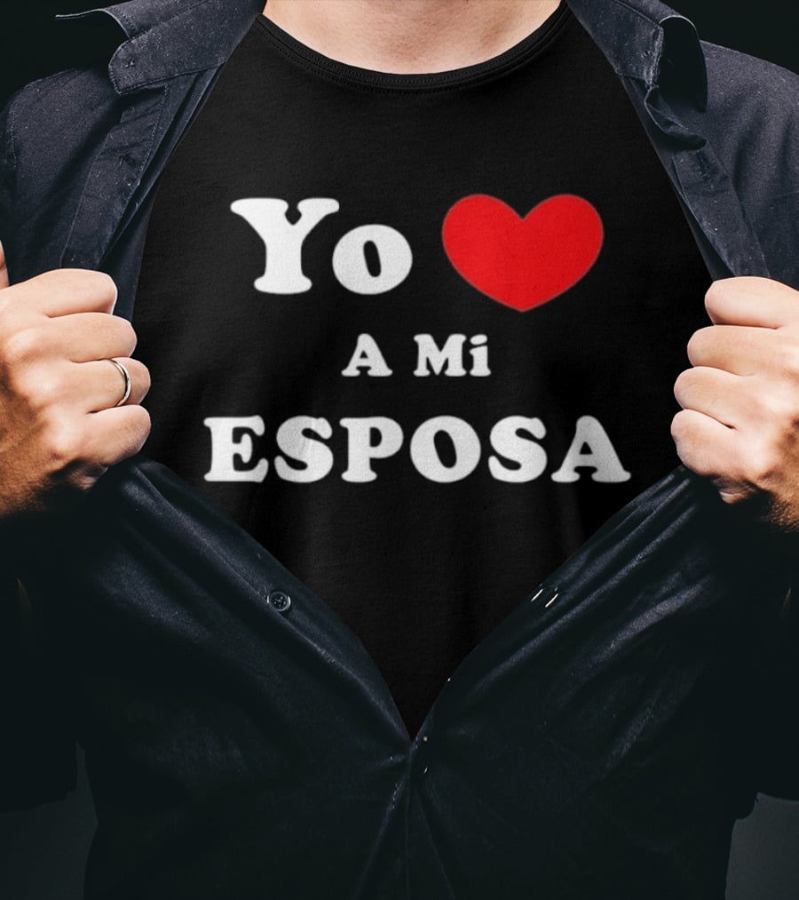 Yo Amo A Mi Esposa Red Heart Love My Wife T-Shirt