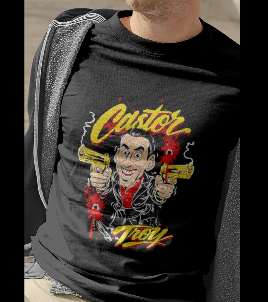 Castor Troy Face Off Nicolas Cage 90s Action Movie T-Shirt