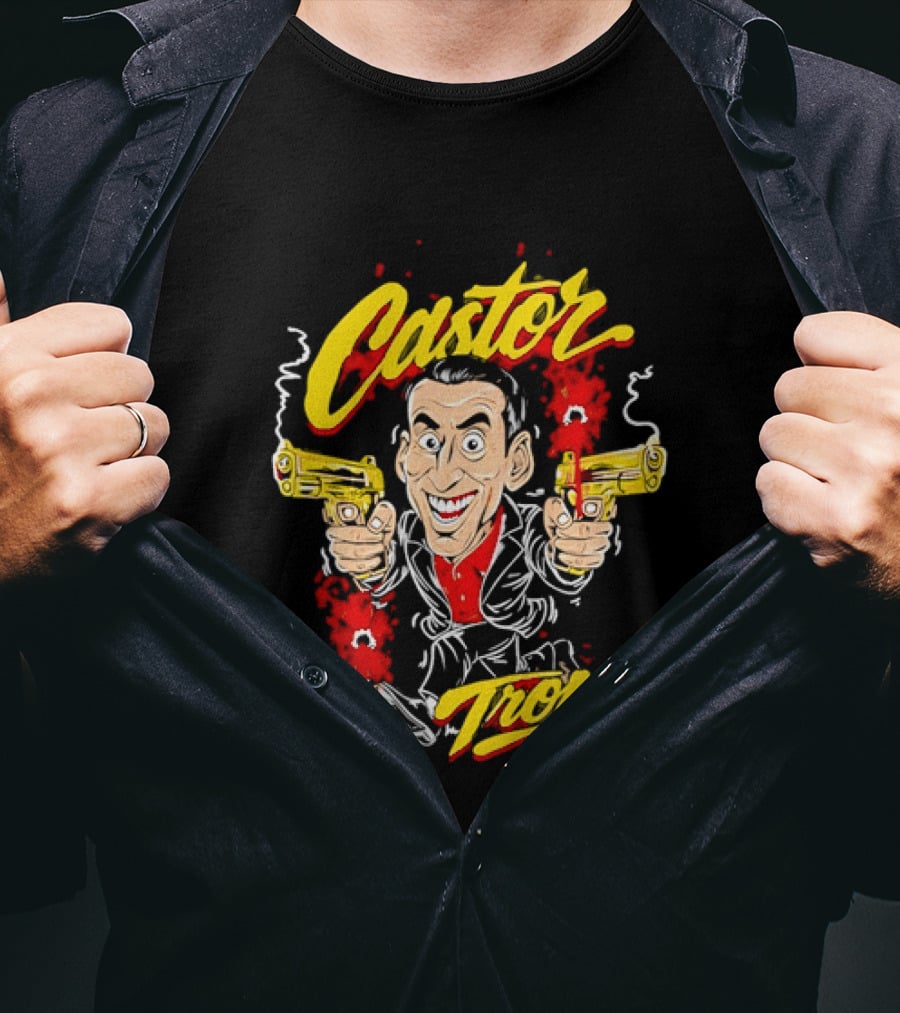 Castor Troy Face Off Nicolas Cage 90s Action Movie T-Shirt