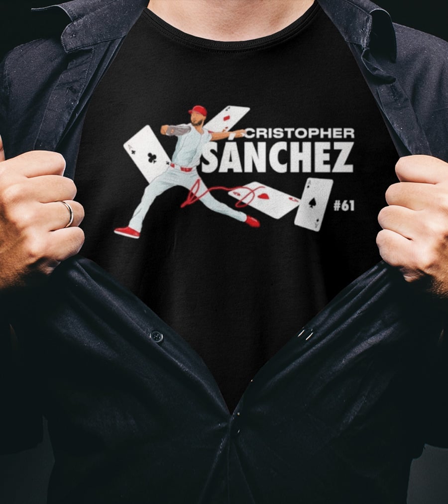 Cristopher Sanchez Philadelphia Phillies No 61 T-Shirt