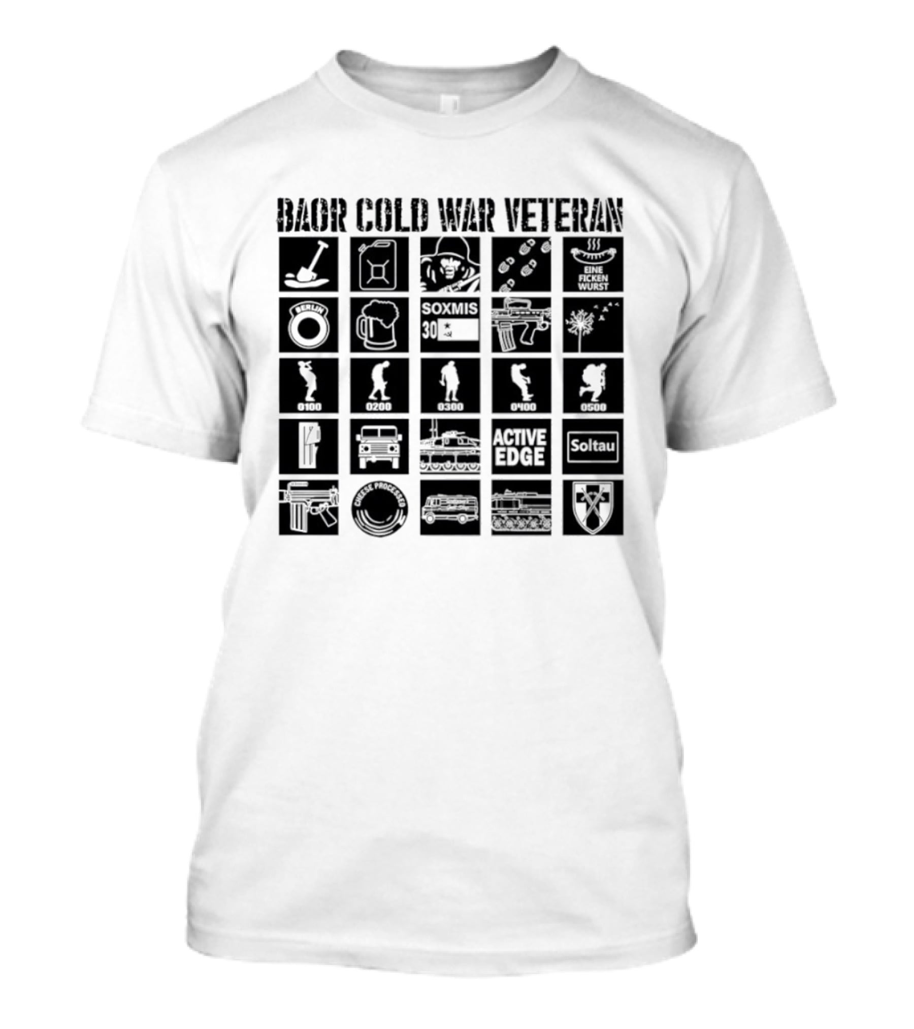 Baor Cold War Veteran Active Edge Soltau Military T-Shirt