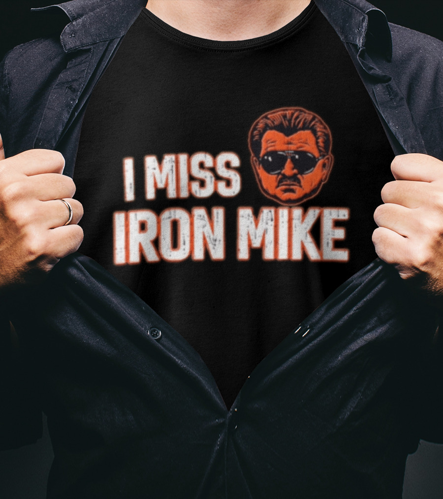 I Miss Iron Mike Ditka Chicago Bears Big Head T-Shirt