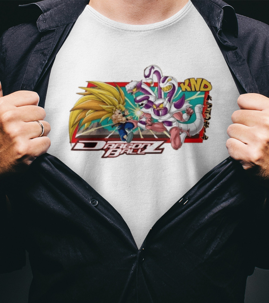 Dragon Ball Z Goku Fighting Frieza Anime T-Shirt