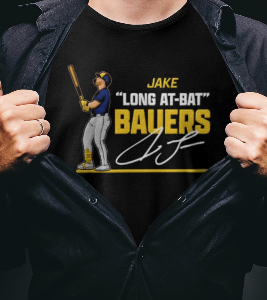Jake Bauers Long At Bat Milwaukee Baseball Foul Territory MLB Players T-Shirt
