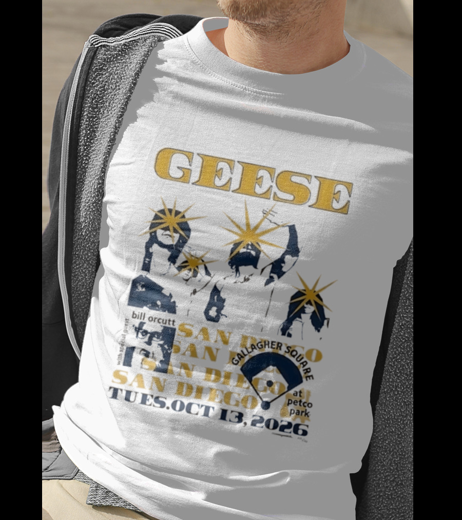 Geese With Special Guest Bill Orcutt At Gallagher Square San Diego October 13 2026 T-Shirt