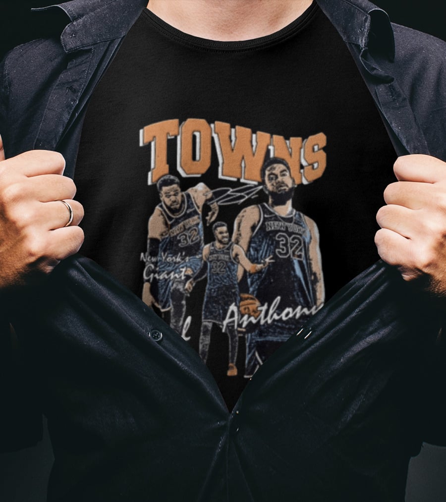 Karl Anthony Towns New York Knicks NBA Yorks Giant T-Shirt