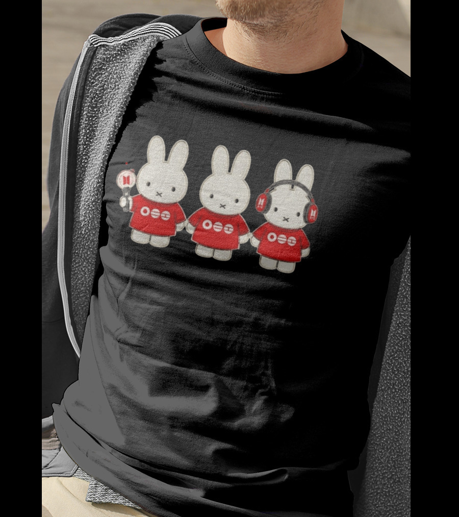 Miffy Bunny BTS Photocard Collage T-Shirt