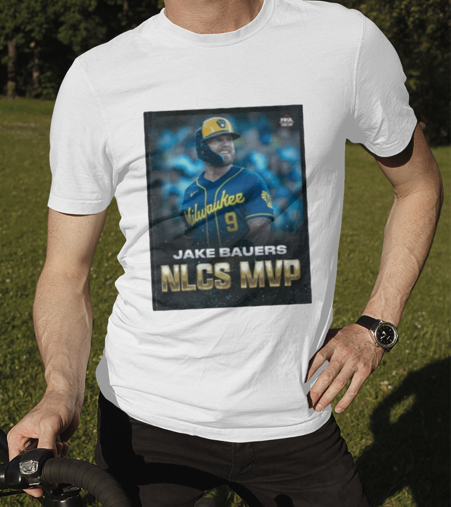 Jake Bauers Milwaukee Brewers No 9 NLCS MVP T-Shirt