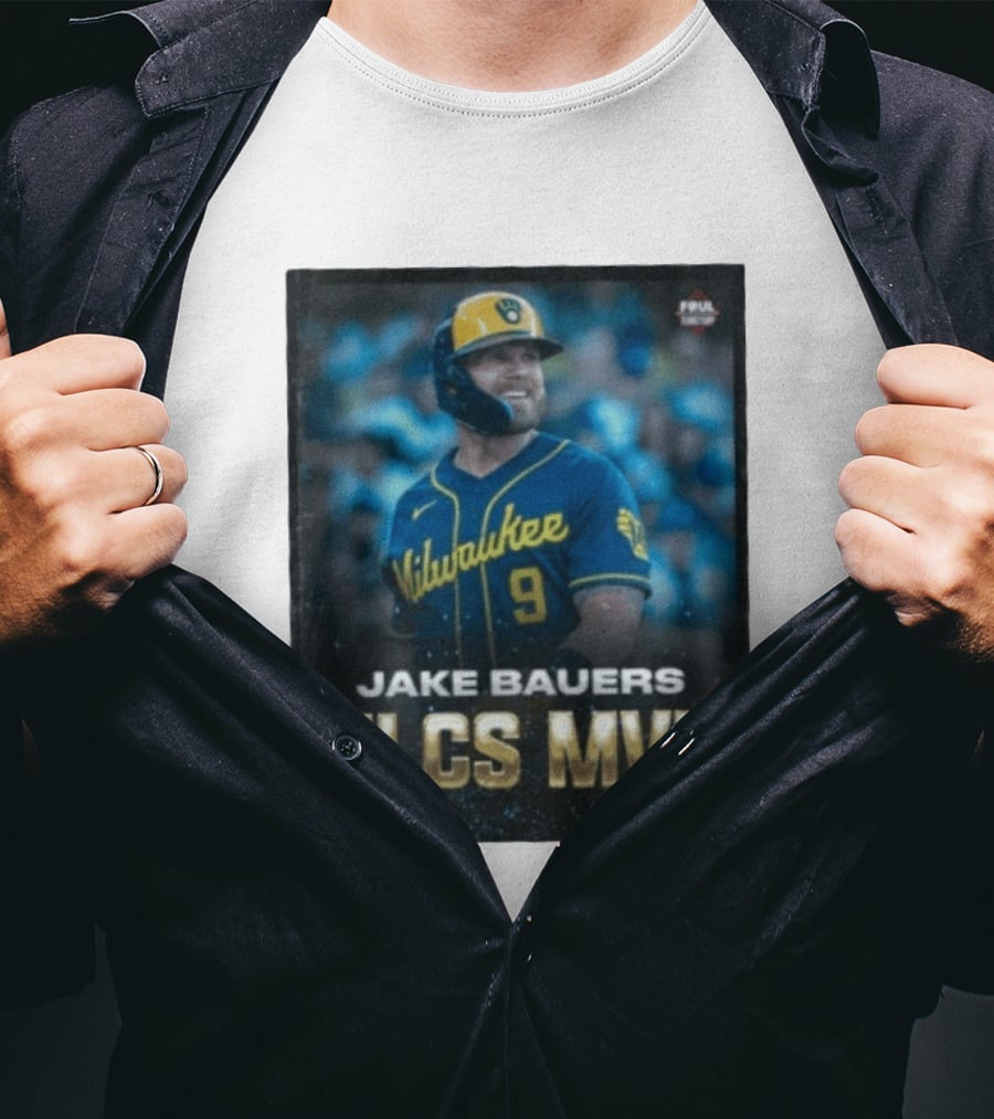 Jake Bauers Milwaukee Brewers No 9 NLCS MVP T-Shirt