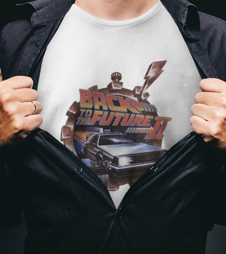 Back To The Future Part II Delorean Iconic Movie Time Travel Adventure T-Shirt