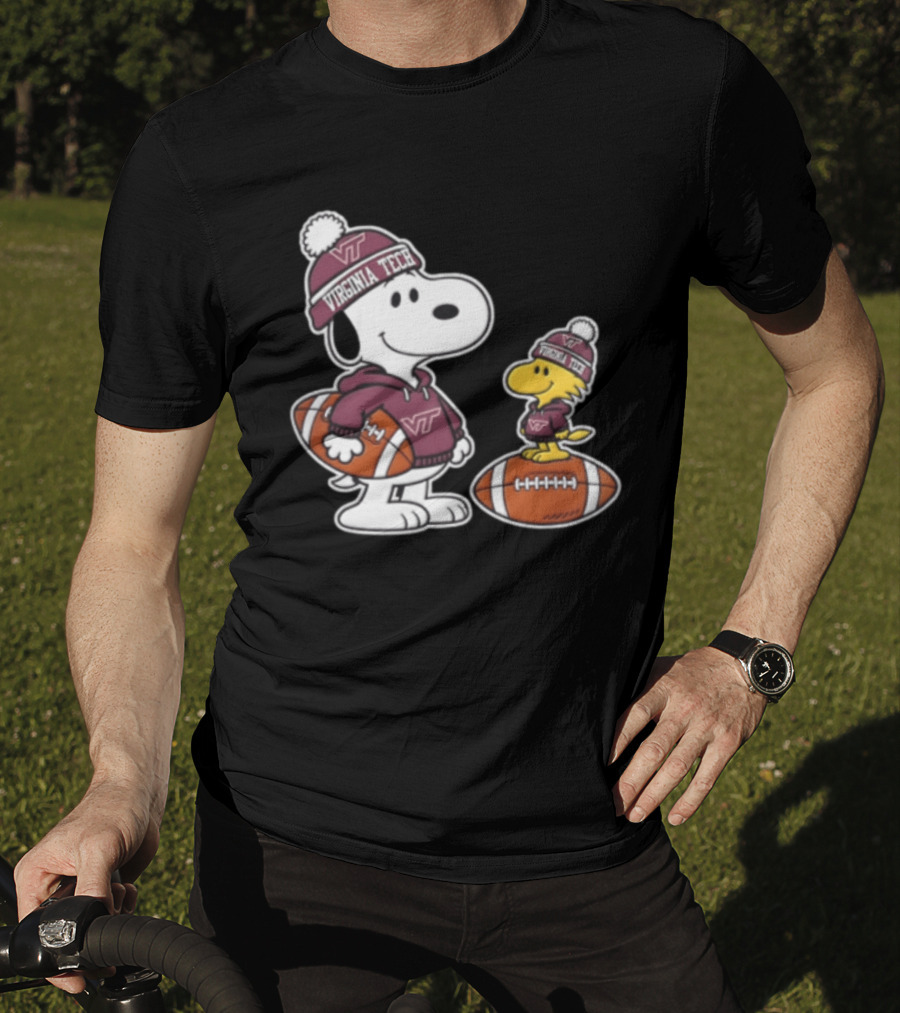Snoopy Woodstock Virginia Tech Hokies Football Fans 2026 T-Shirt
