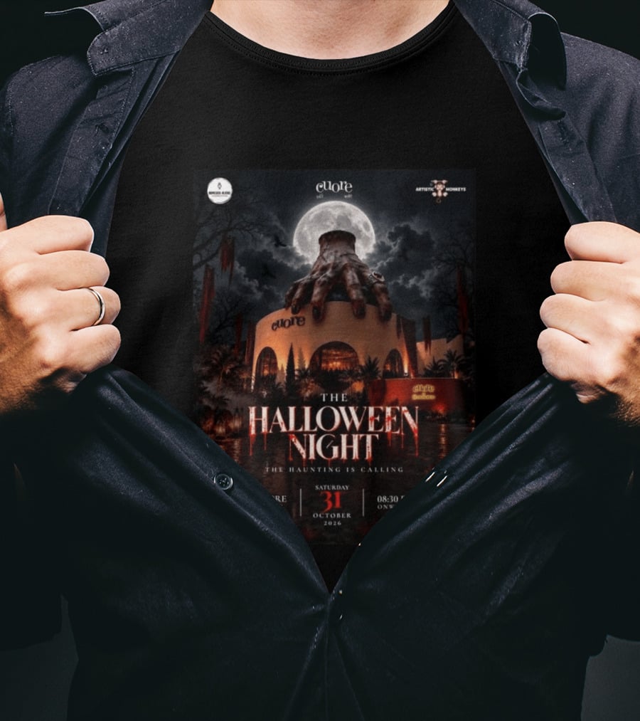 The Halloween Night The Haunting Is Calling Cuore Rajkot October 31 2026 8:30 PM T-Shirt