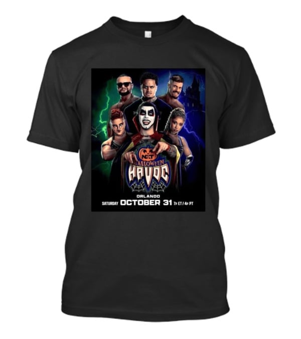 WWE NXT Halloween Havoc Orlando Saturday October 31 Featuring Wrestlers With Spooky Castle T-Shirt