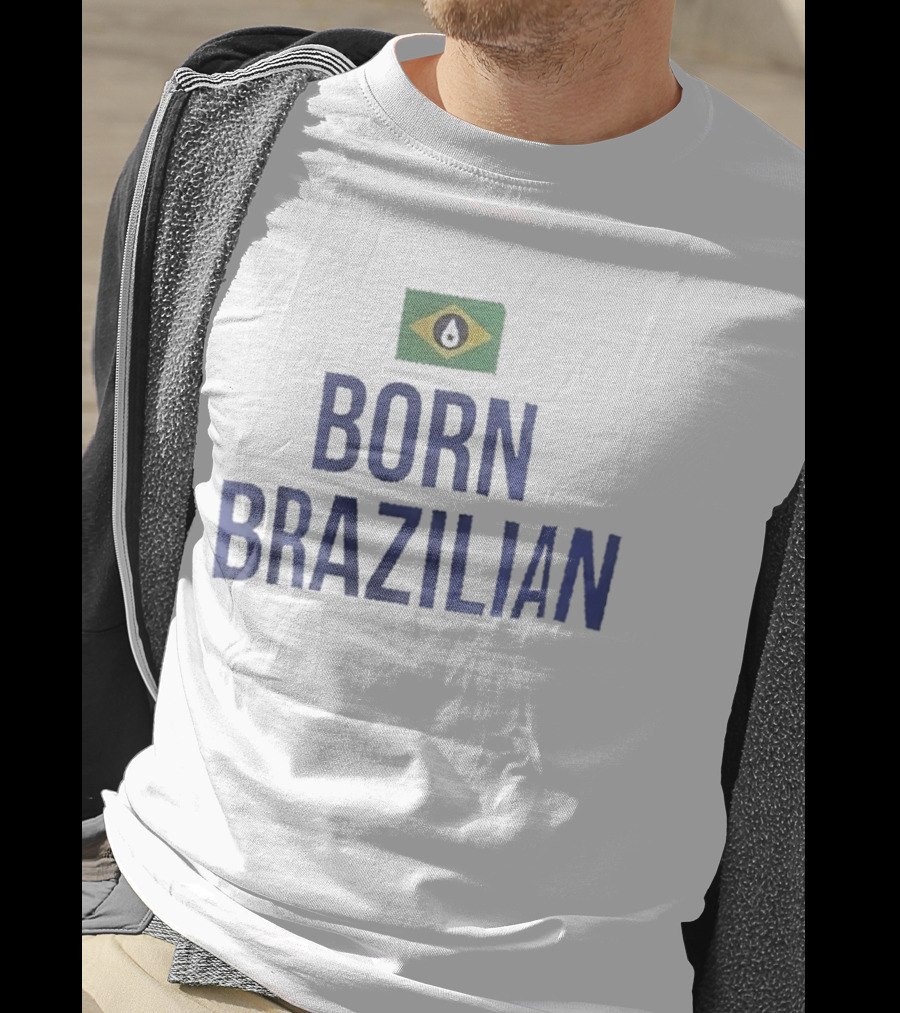 Born Brazilian Flag Brazil South America T-Shirt