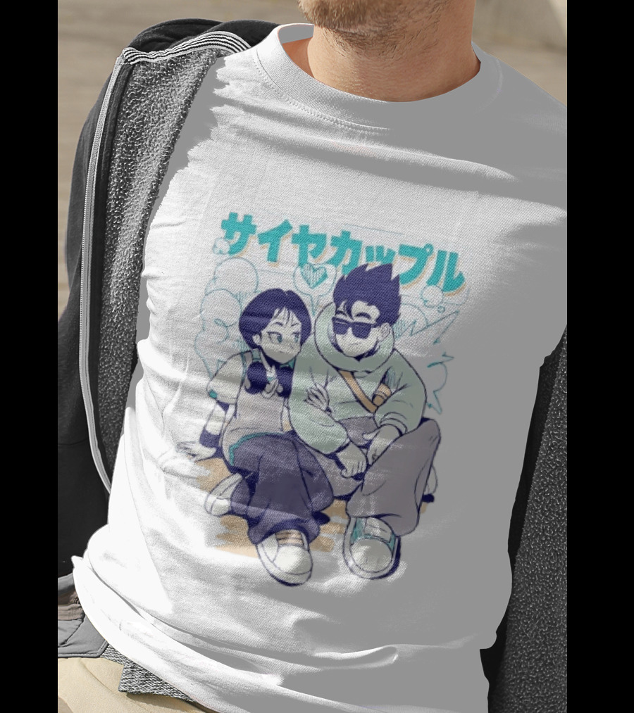 Gohan Videl Saiyan Couple Dragon Ball T-Shirt