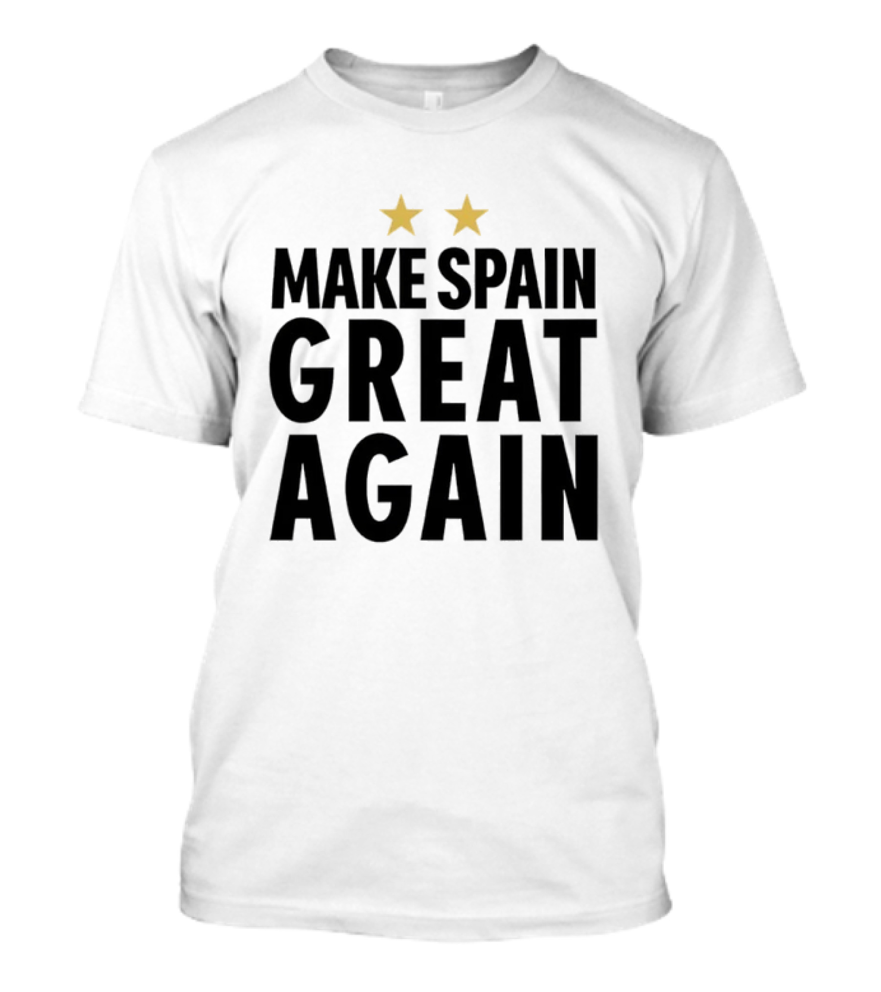 Make Spain Great Again Spanish Pride Patriotic Two Stars T-Shirt