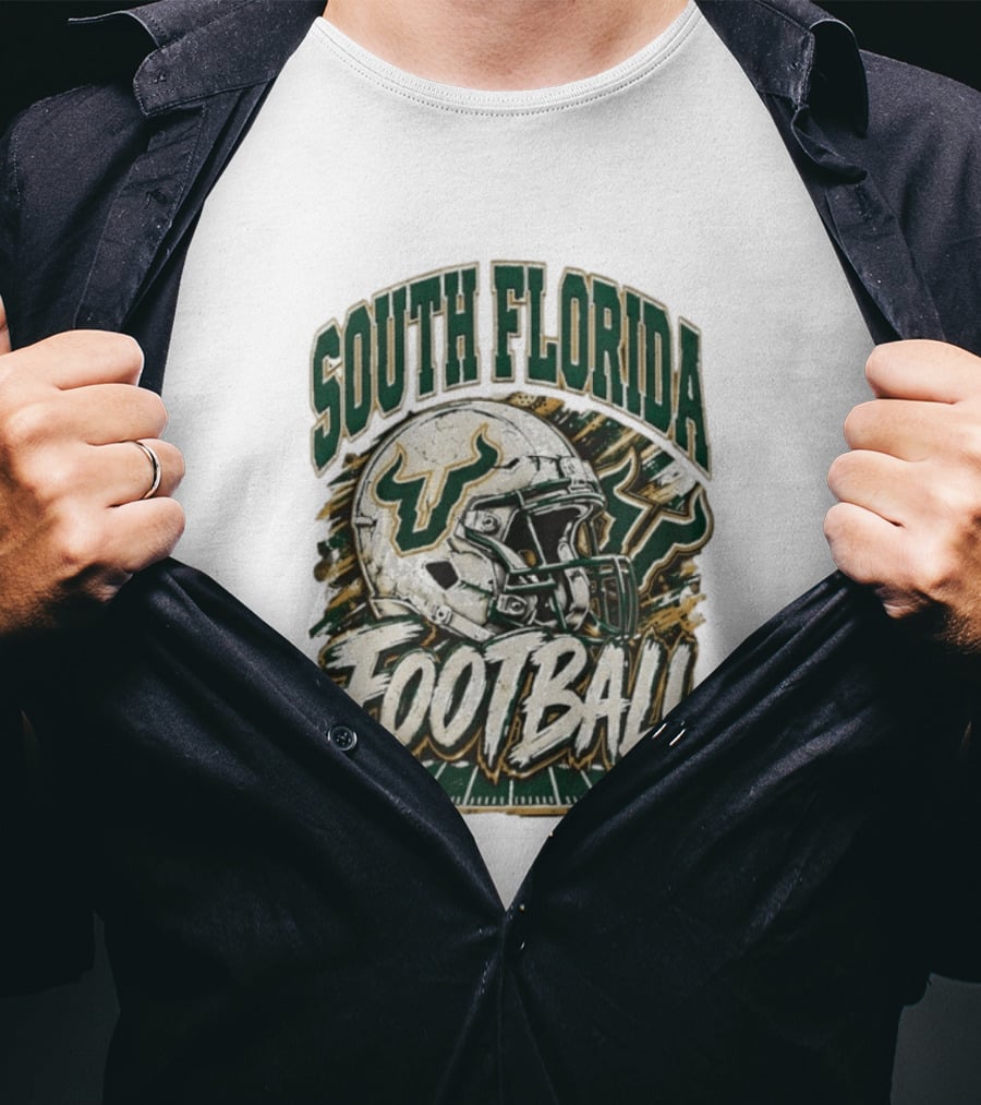 South Florida Bulls Football 90s Game Day QB Flowers Era T-Shirt