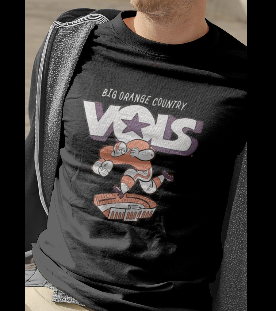 Big Orange Country Vols Football Tennessee Volunteers Player And Star T-Shirt