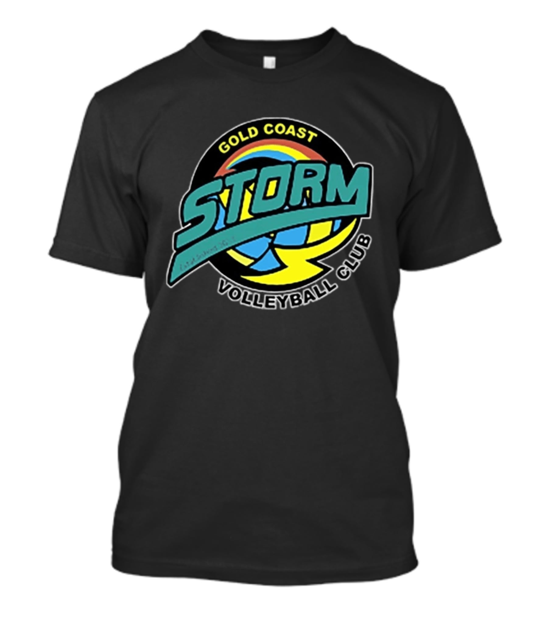 Gold Coast Storm Volleyball Club Colorful T-Shirt