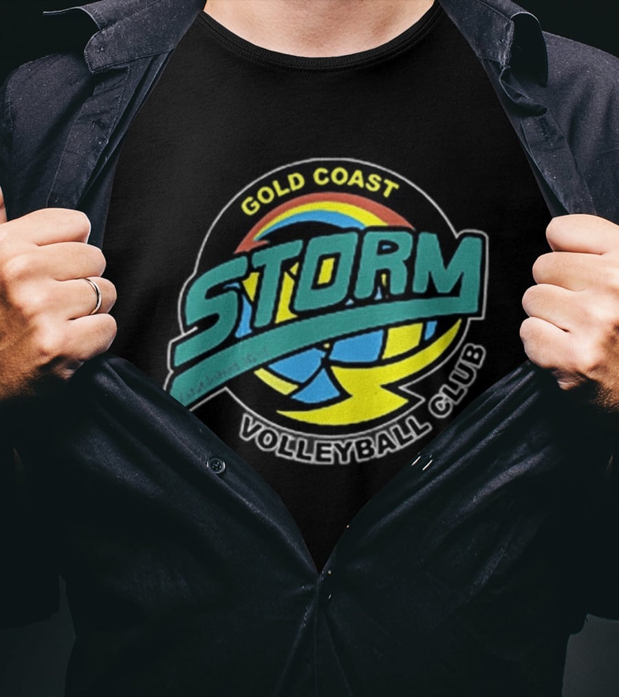 Gold Coast Storm Volleyball Club Colorful T-Shirt