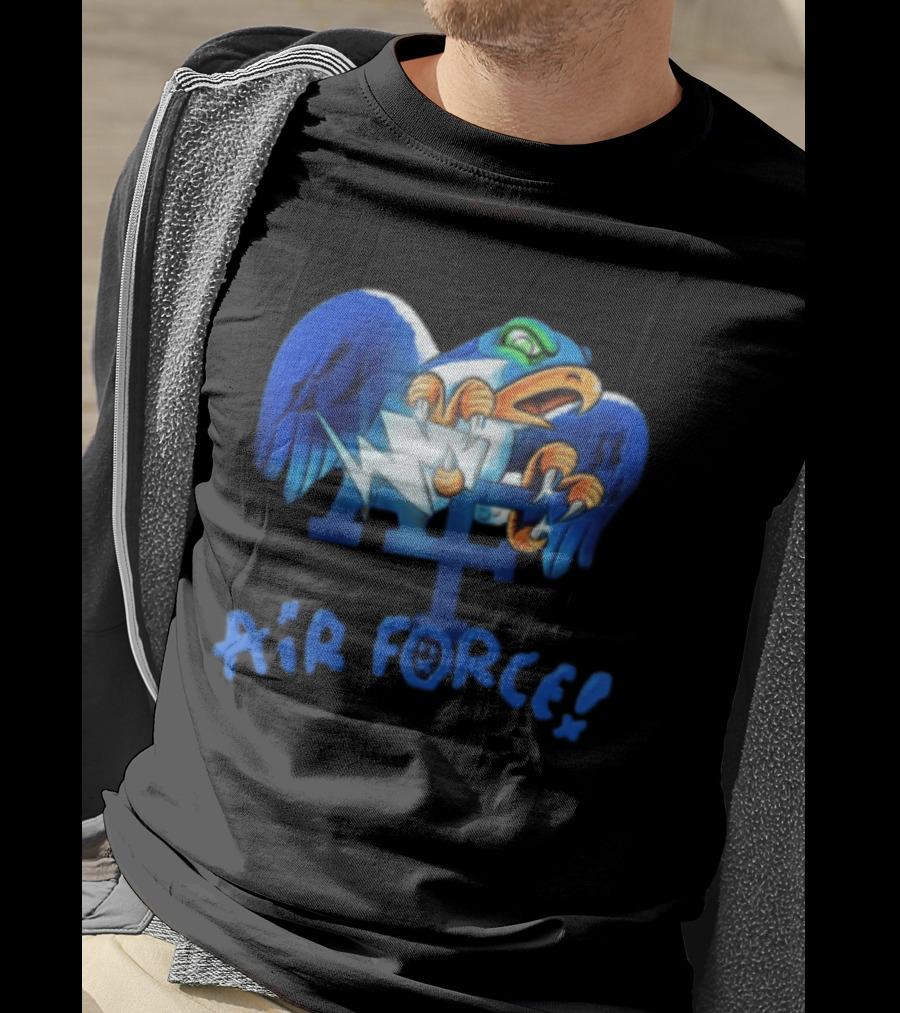 Air Force Falcons NCAA Blue Eagle Holding Lightning Halloween T-Shirt