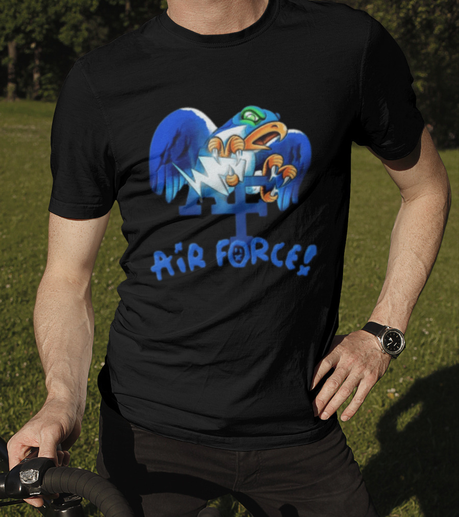 Air Force Falcons NCAA Blue Eagle Holding Lightning Halloween T-Shirt