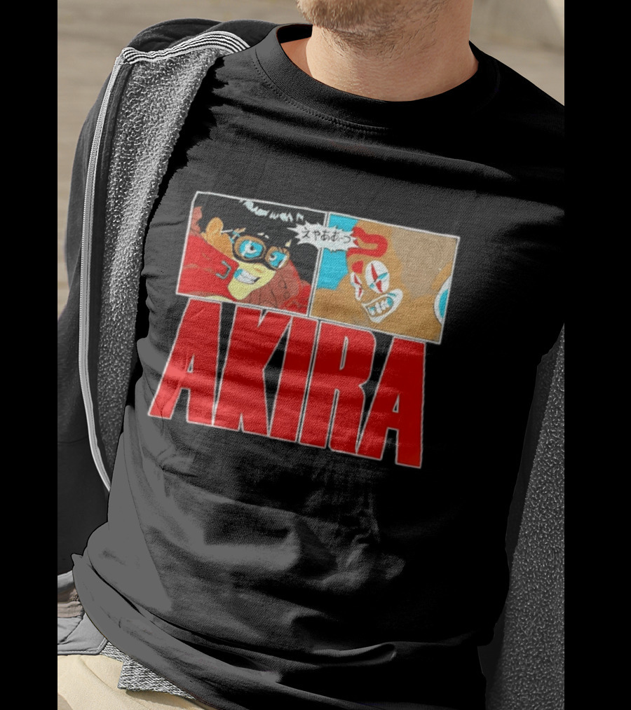 Akira Anime Manga Kaneda Joker Panels Japanese T-Shirt