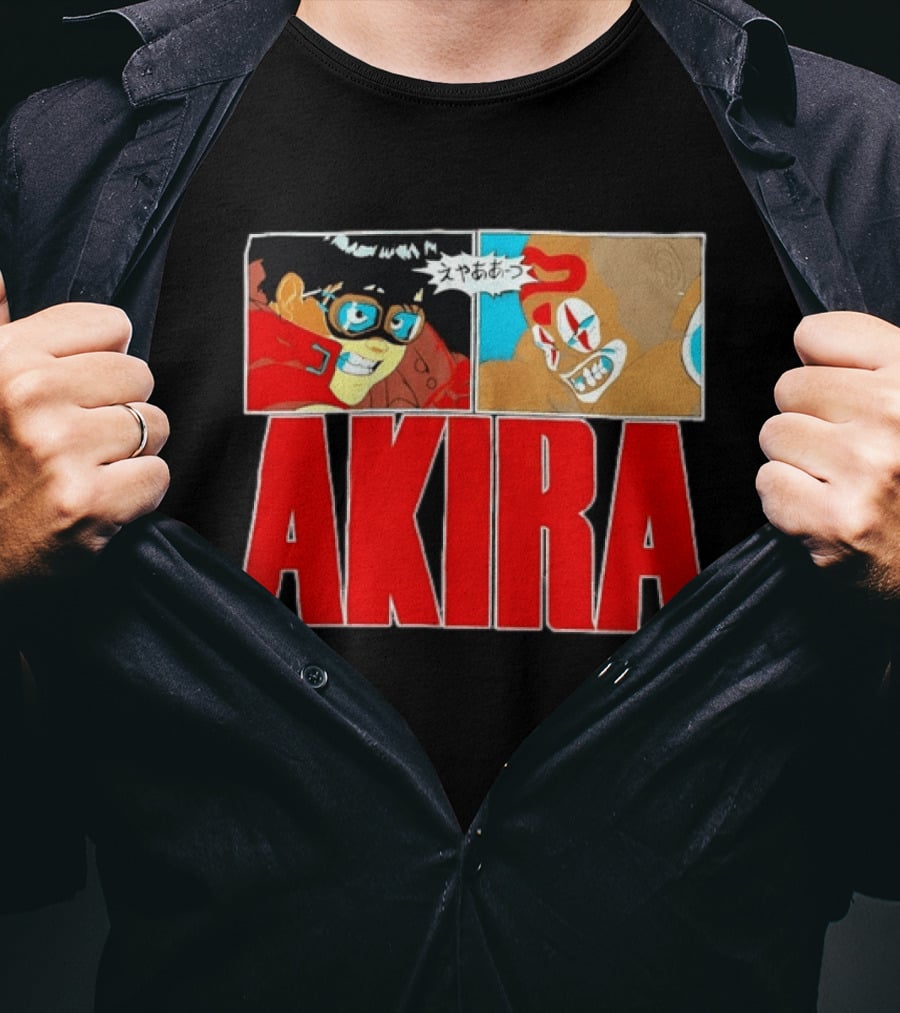 Akira Anime Manga Kaneda Joker Panels Japanese T-Shirt