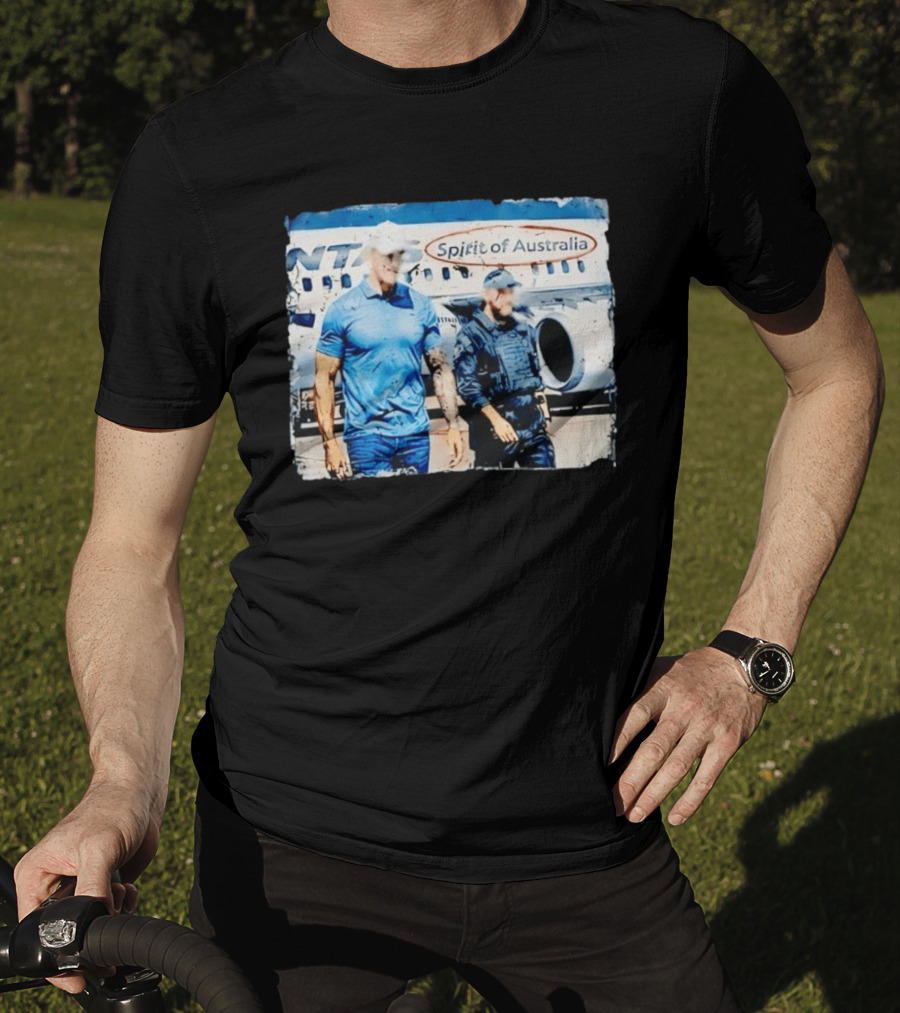 Qantas Spirit Of Australia Distressed Aviation Plane Crew T-Shirt