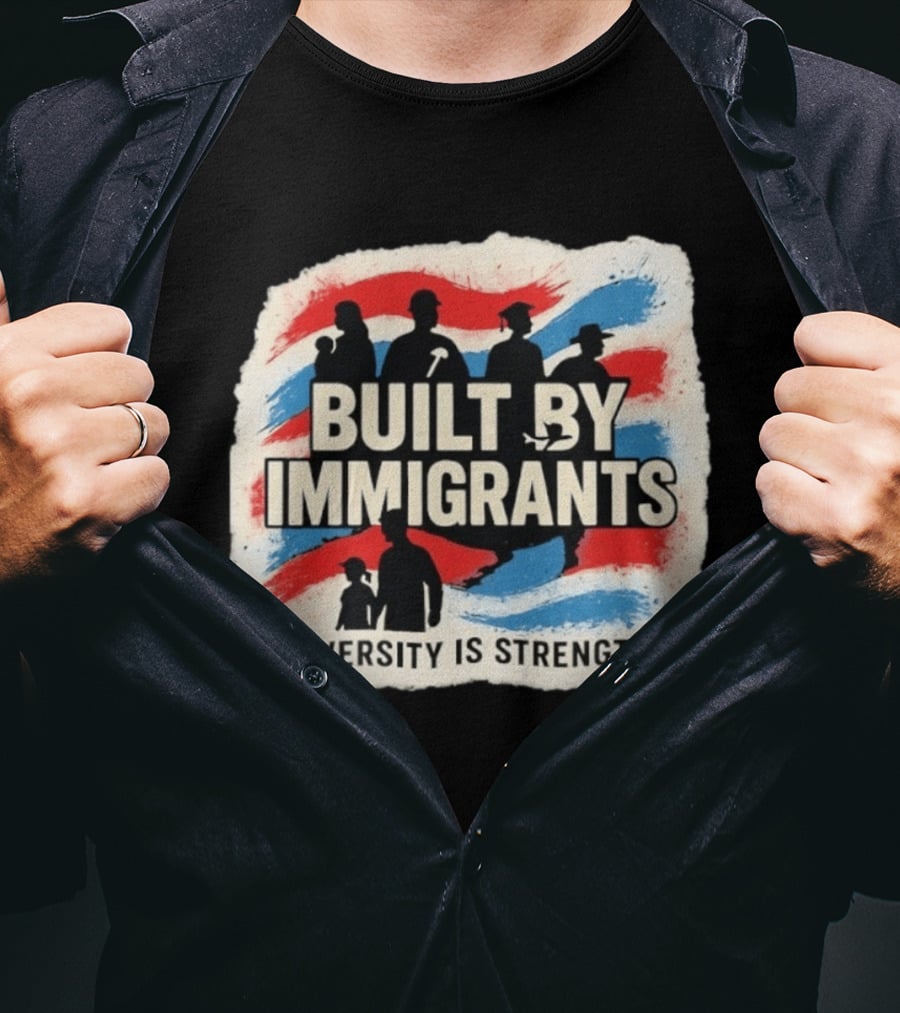 Built By Immigrants Diversity Is Strength T-Shirt