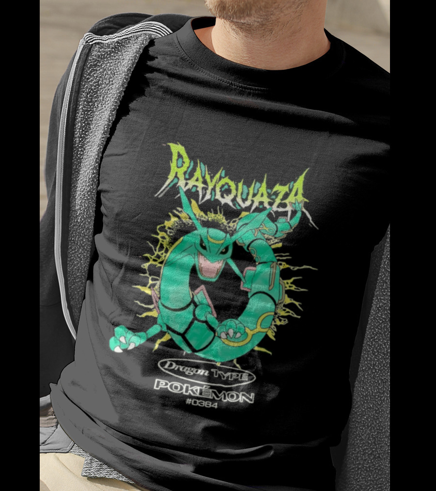 Rayquaza Dragon Type Pokémon No 0384 Gaming T-Shirt