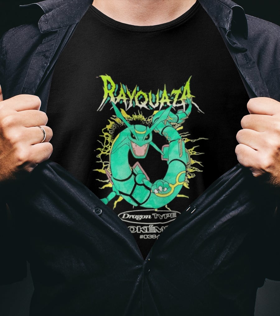 Rayquaza Dragon Type Pokémon No 0384 Gaming T-Shirt