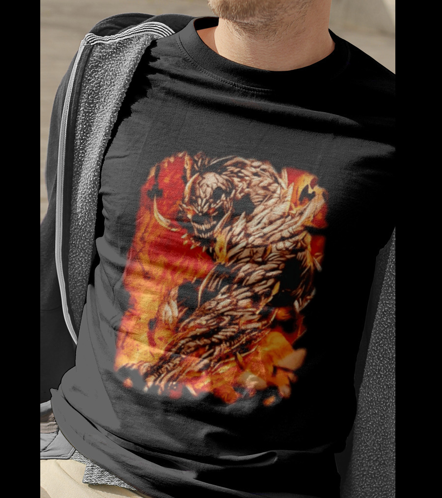 Doomsday DC Comics Villain Fire T-Shirt