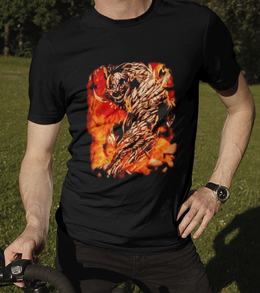 Doomsday DC Comics Villain Fire T-Shirt