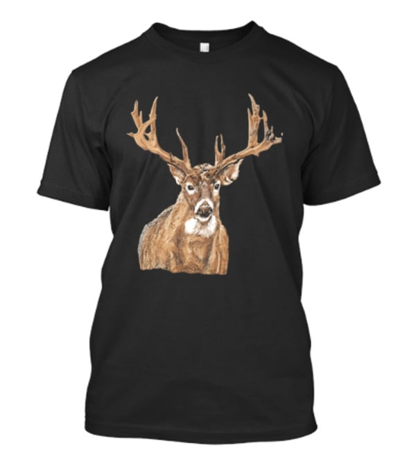 Simply Southern Large Buck Deer Head Drawing T-Shirt