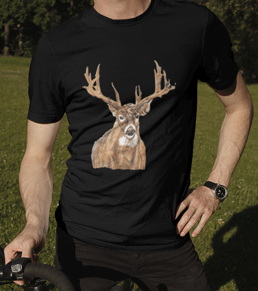 Simply Southern Large Buck Deer Head Drawing T-Shirt