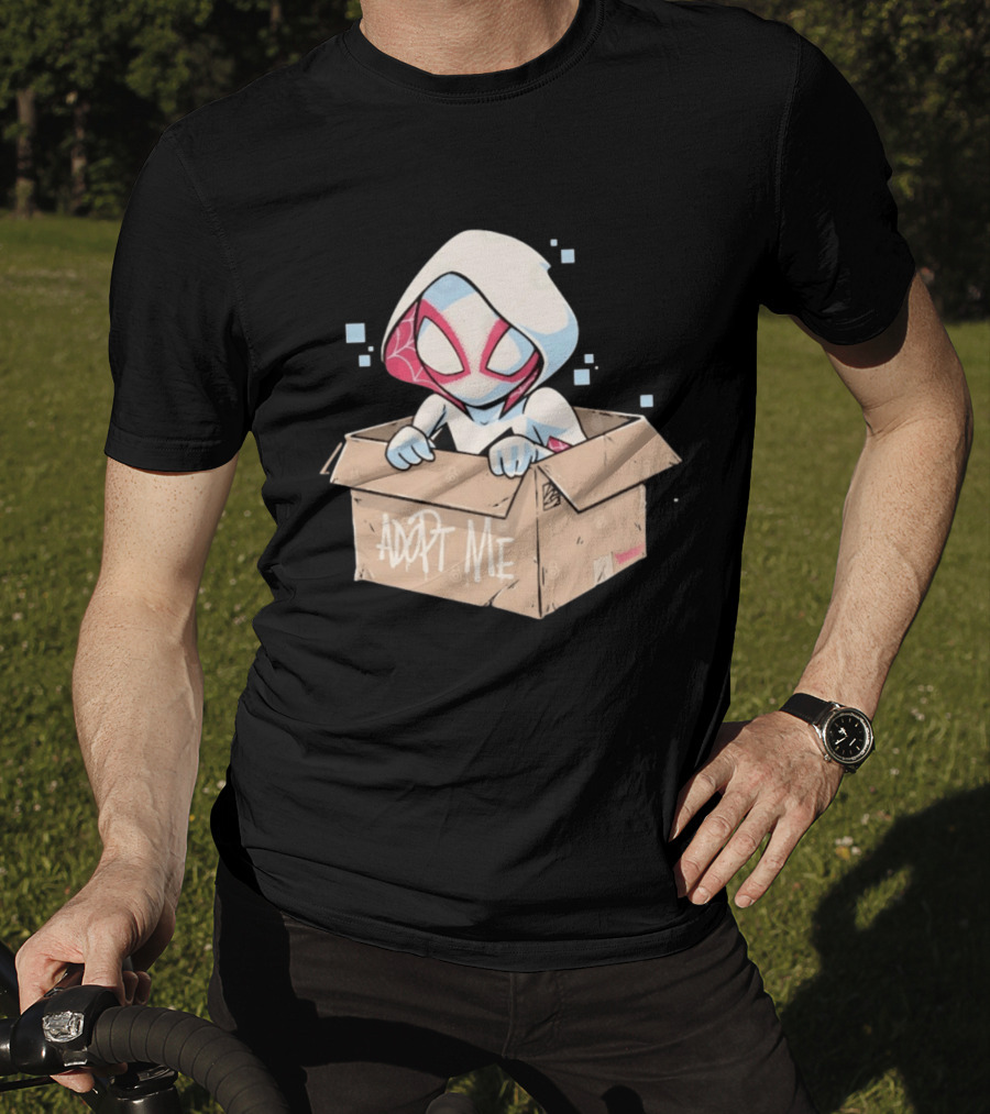 Ghost Spider Adopt Me Box Spider Gwen Marvel T-Shirt