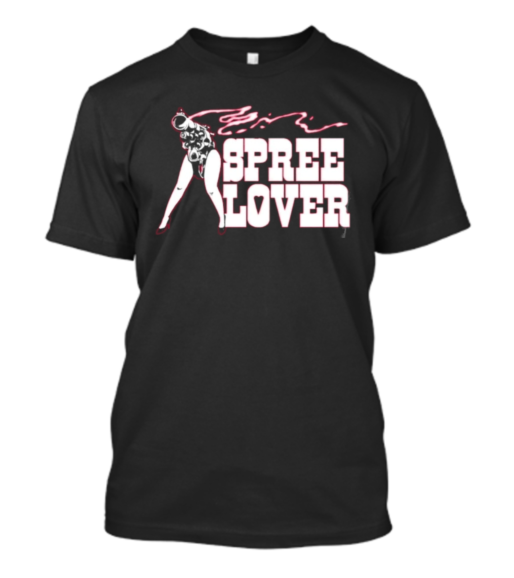 Spree Lover Bootleg Gun Girl Streetwear Vintage Aesthetic T-Shirt