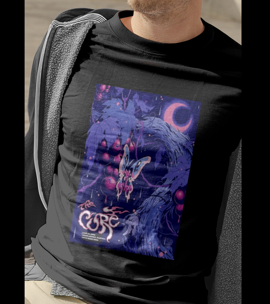 The Cure Cosmic Butterfly Moth Concert June 25 2008 Melbourne Australia T-Shirt