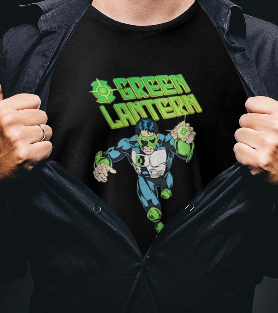 Green Lantern Comic Book Hero DC Comics Iconic Character Ring Power T-Shirt
