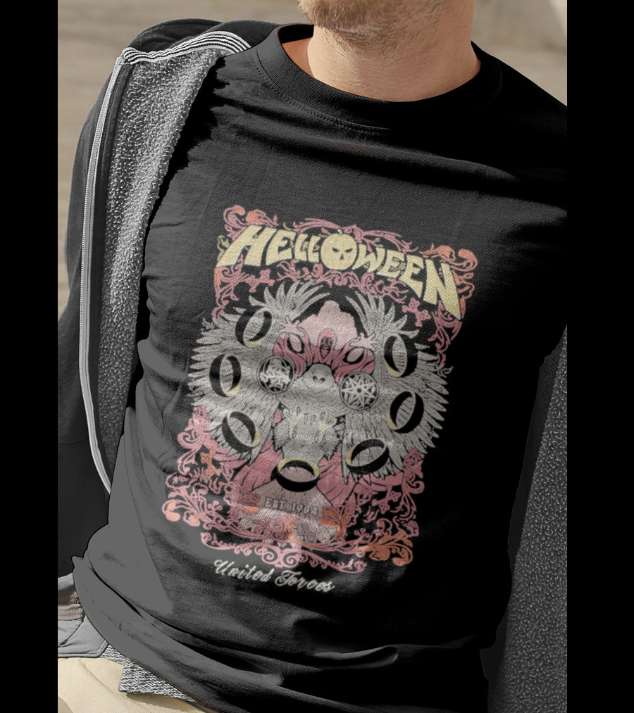 Helloween United Forces 1984 Tour Eagle T-Shirt