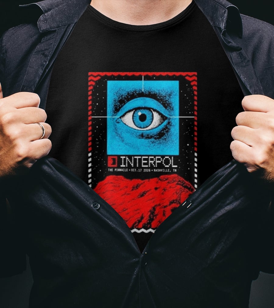 Interpol Eyeball Event Nashville The Pinnacle October 17 2026 T-Shirt