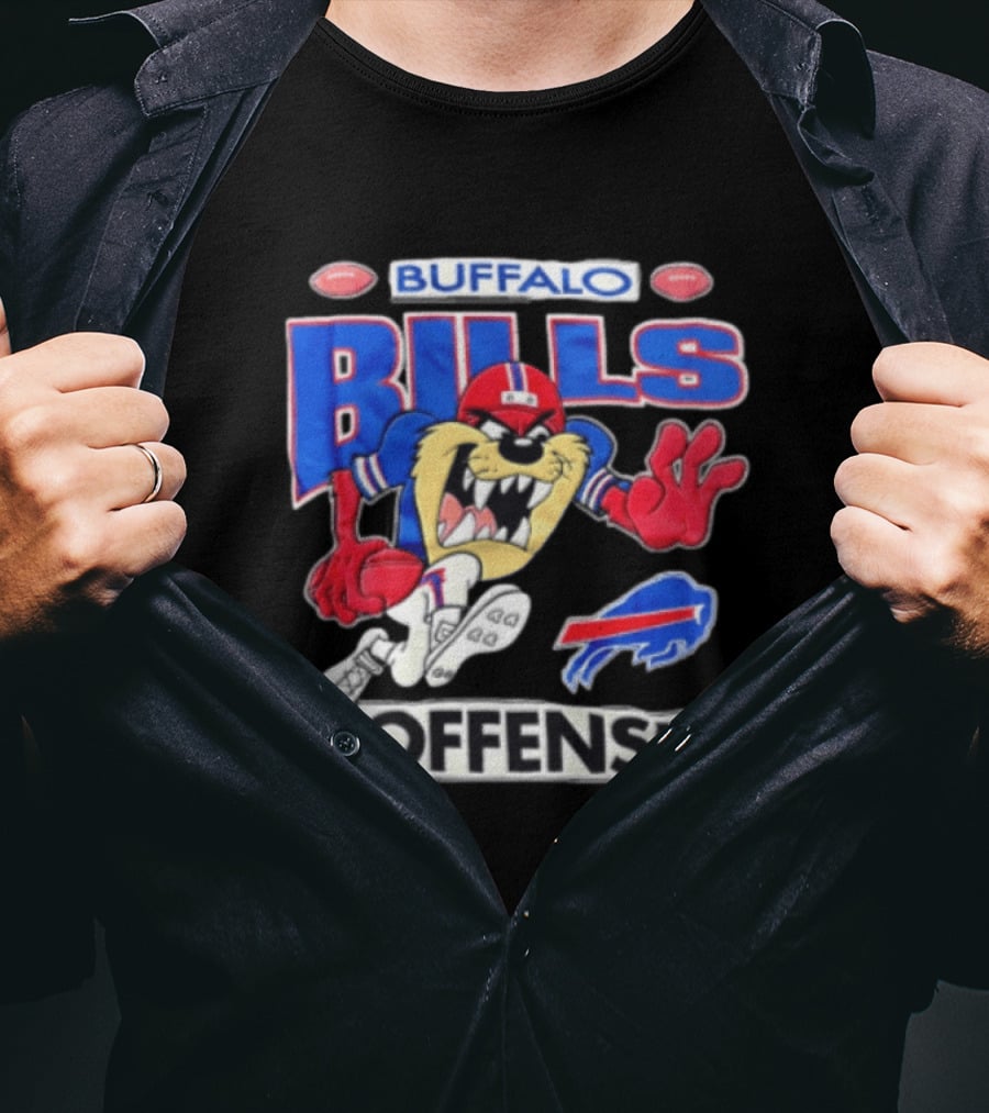 Buffalo Bills Tasmanian Devil Very Offensive Looney Tunes T-Shirt