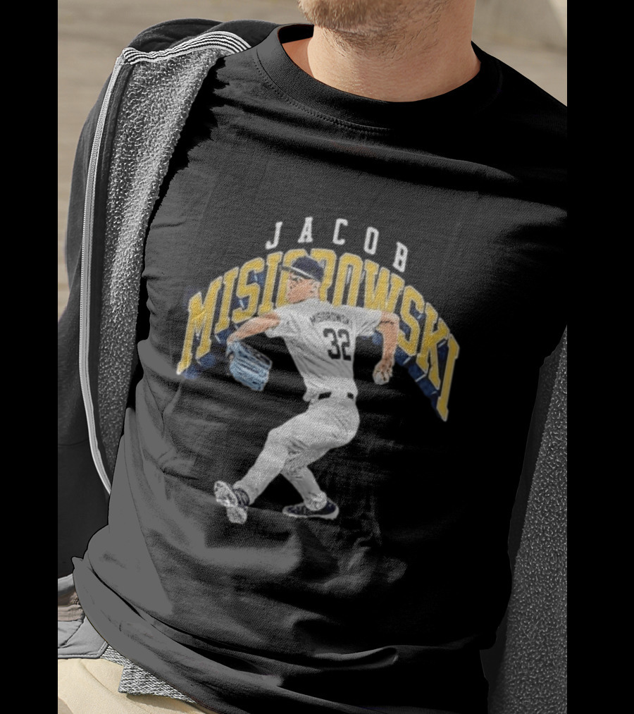 Jacob Misiorowski Pitching Action Milwaukee Baseball T-Shirt