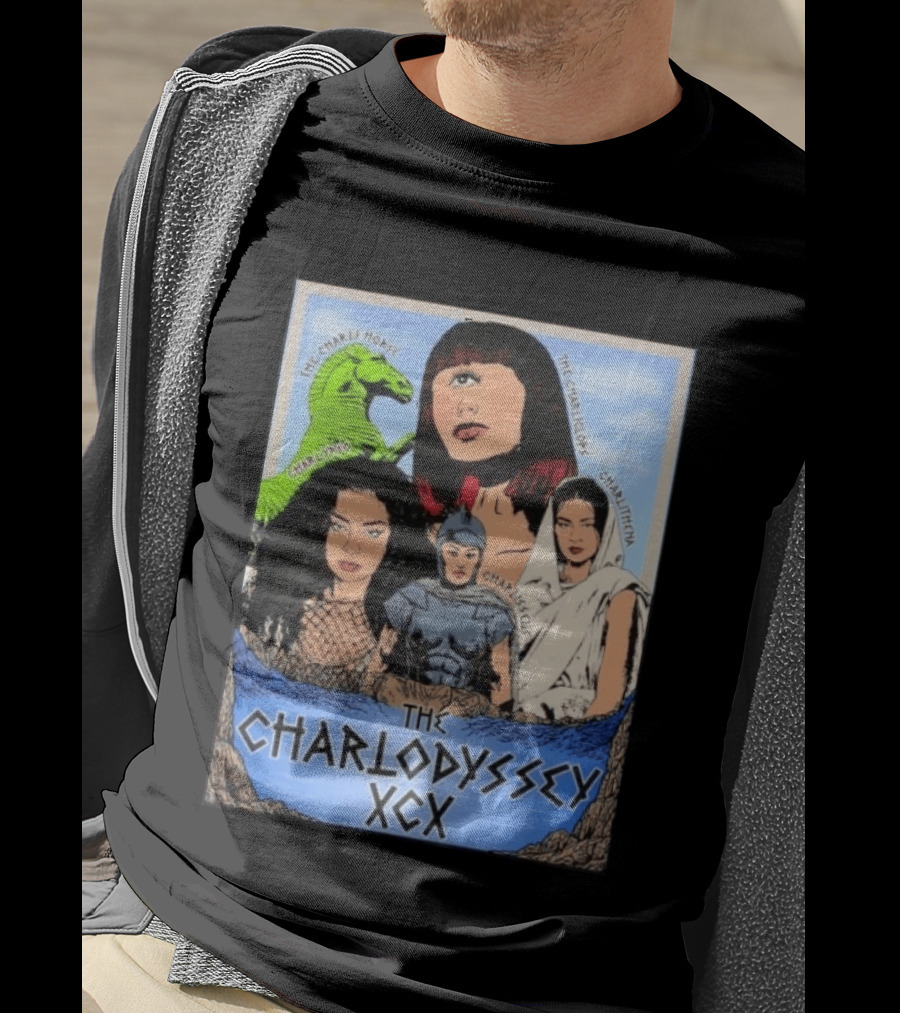 The Charlodyssey XCX Charli Horse Charliclops Charlypso Charlithena Charlisseus Vintage Comic T-Shirt