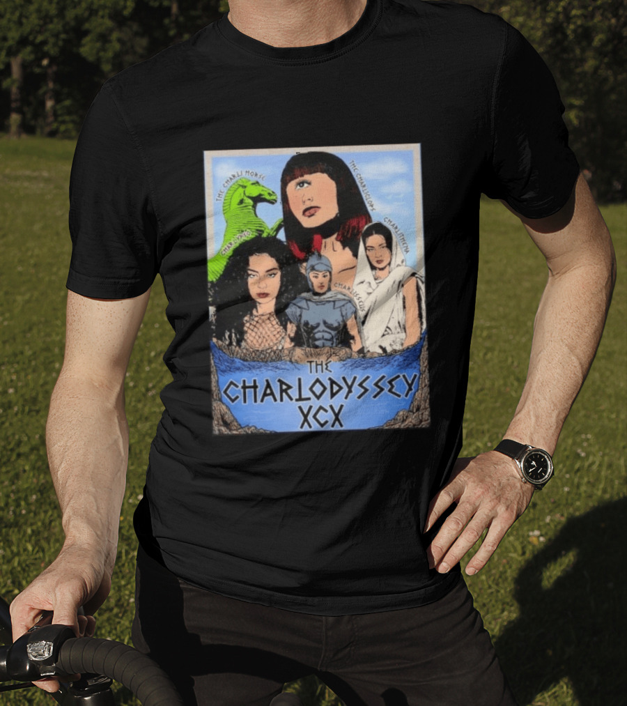 The Charlodyssey XCX Charli Horse Charliclops Charlypso Charlithena Charlisseus Vintage Comic T-Shirt