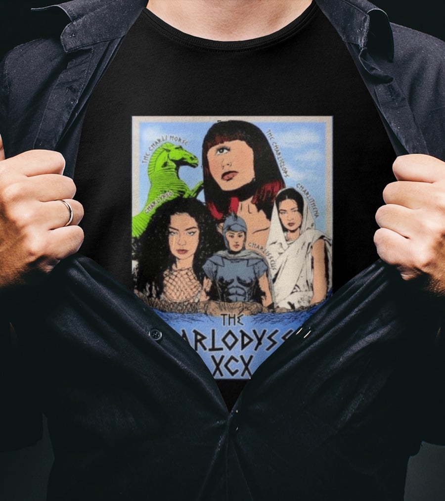 The Charlodyssey XCX Charli Horse Charliclops Charlypso Charlithena Charlisseus Vintage Comic T-Shirt